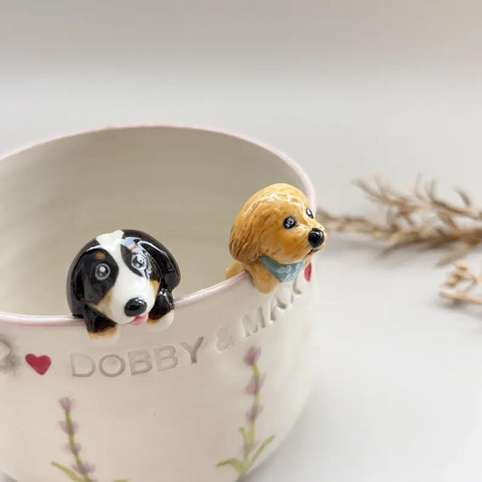 Personalized pet mug custom pet mug ceramic peekaboo mug/hidden animal coffee mug/Custom Cat and Dog Ceramic Mug/Gift For Dog Owner/dog mug